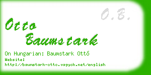 otto baumstark business card
